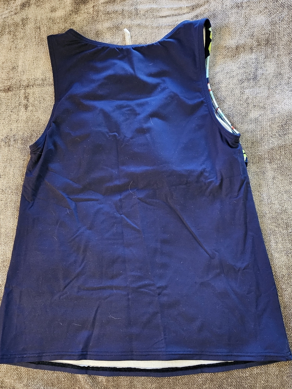 Lands' End Navy and Teal Tankini - Picture 4 of 5